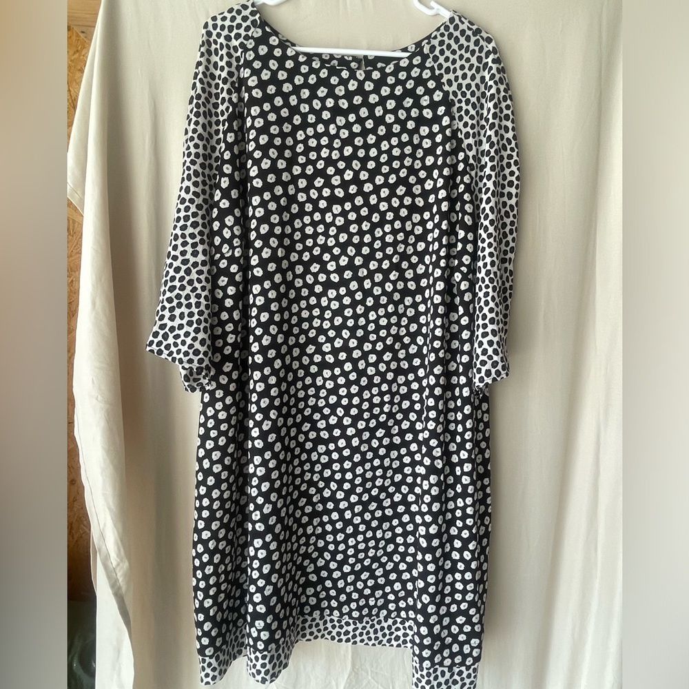Ellos Monochrome Patterned Dress